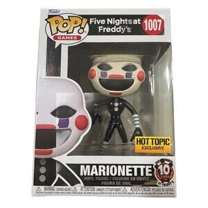 Funko Pop Marionette Hot Topic Exclusive Five Nights At Freddy + Protector